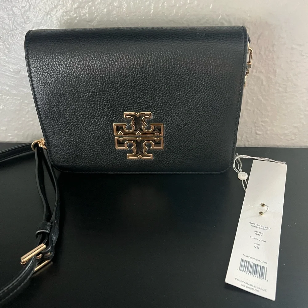 NWT - Tory Burch Britten Combo Crossbody Shoulder Bag - Picture 4 of 15